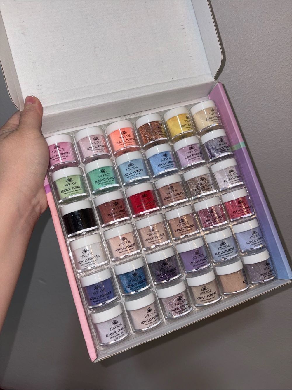 Nicoee Acrylic Powder Nail Set - Multi Color Collection